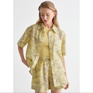 BOXY BUTTON UP SHIRT + FLOATY SHORTS